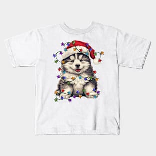 Christmas Puppy Kids T-Shirt